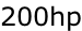 200hp
